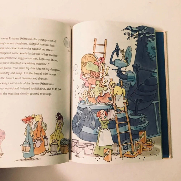 Vtg 1979 Septimus Bean His Amazing Machine Janet Quin Harkin Book - Picture 11 of 15